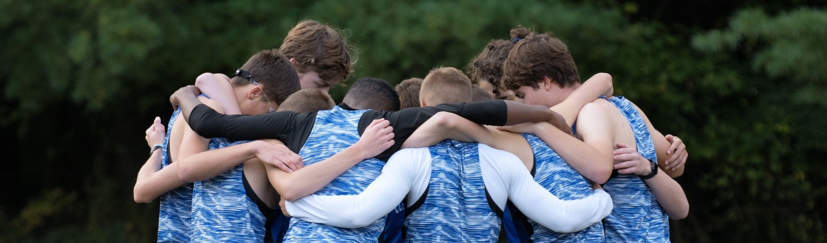 Cross Country Boys Huddle
