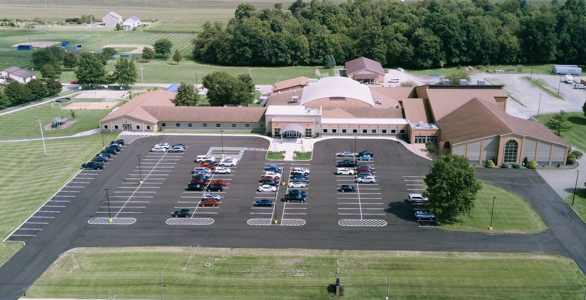Birds eye view of Central Christian School
